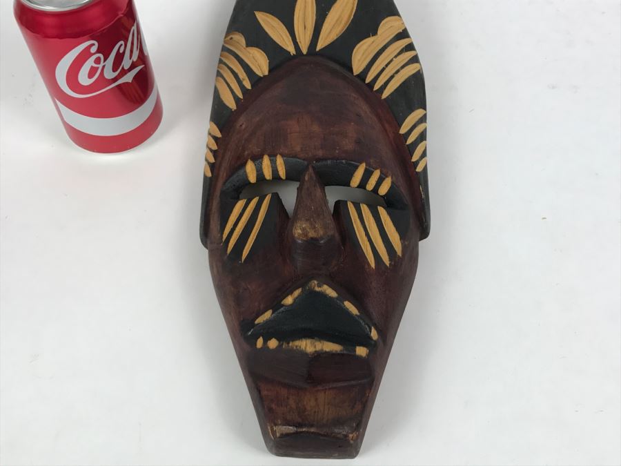 Vintage African Carved Wood Mask [Photo 2]