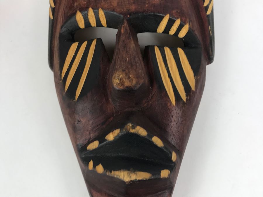 Vintage African Carved Wood Mask [Photo 3]
