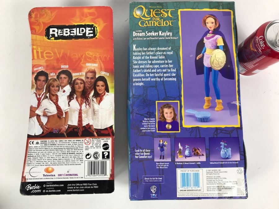 Warner Bros. Quest For Camelot Dream Seeker Kayley Doll New In Box And RBD Barbie Doll New In Box [Photo 8]