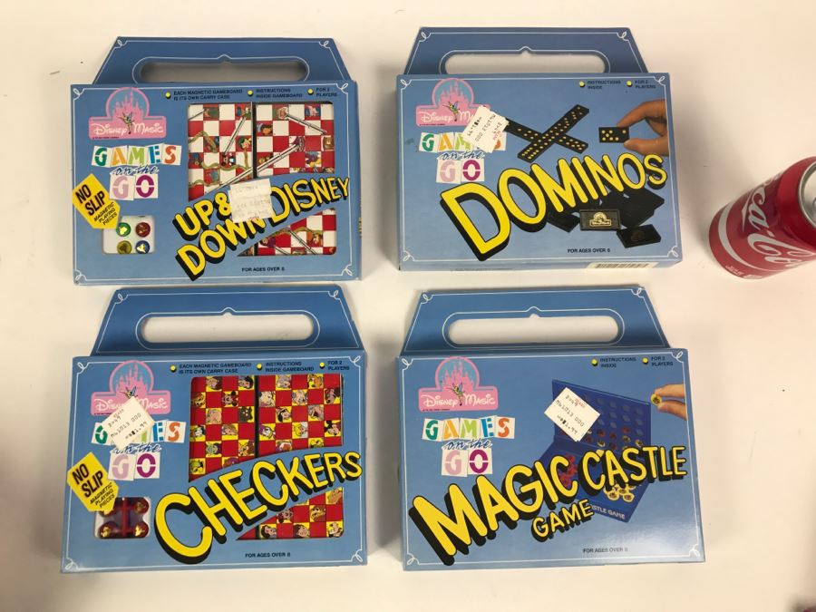 Complete Set Of (4) Disney Magic Games On The Go Travel Games [Photo 1]