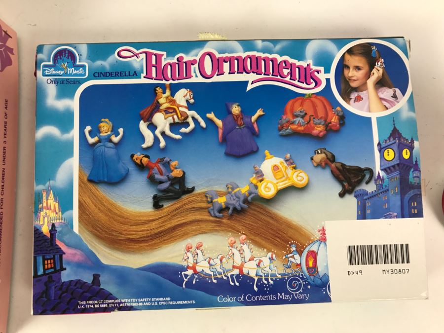 Vintage Minnie 'N Me Toy China Tea Set And Disney Cinderella Hair Ornaments From Sears [Photo 7]