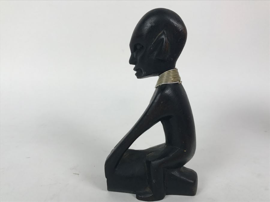 Carved African Wooden Sculpture Doll [Photo 5]