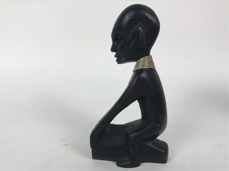 Carved African Wooden Sculpture Doll [Photo 4]