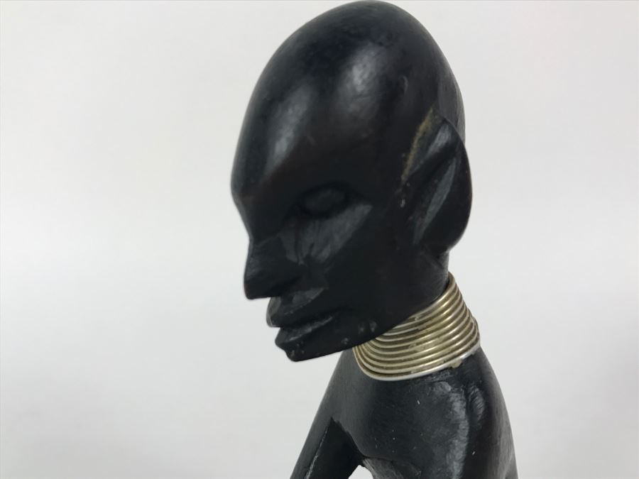 Carved African Wooden Sculpture Doll [Photo 3]