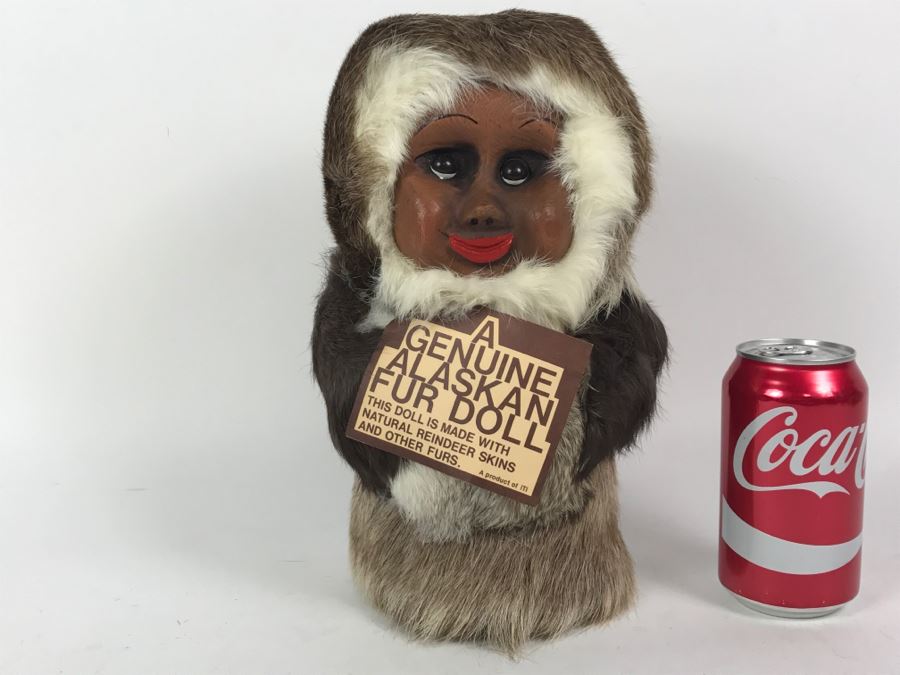 Genuine Alaskan Fur Doll Made With Reindeer Skins By ITI