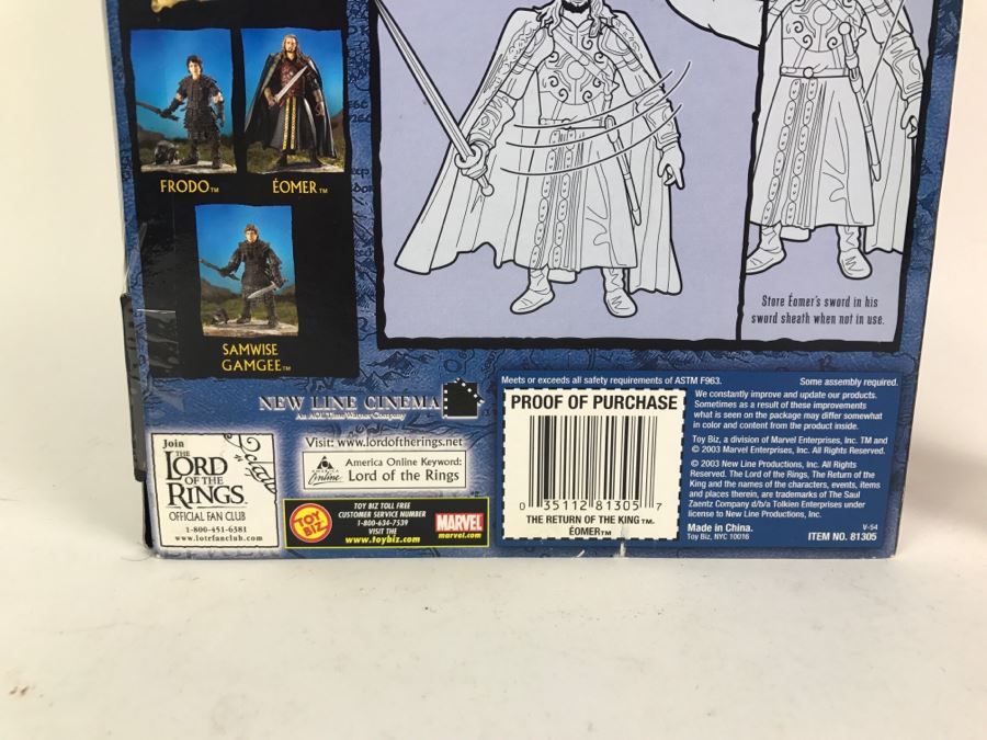 Toy Biz The Lord Of The Rings The Return Of The King Eomer In Ceremonial Armor Action Figure New In Box 2003 [Photo 9]