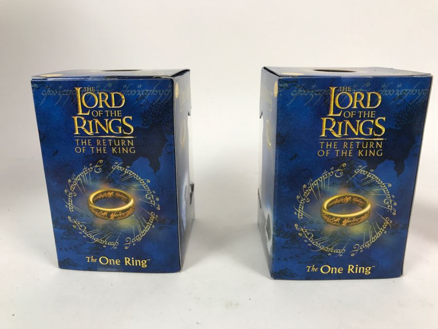 Pair Of Toy Biz The Lord Of The Rings The Return Of The King The One Ring Action Figure New In Box 2003 [Photo 7]