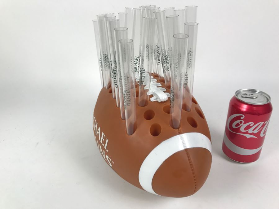 Michael Collins Irish Whiskey Advertising Football Test Tube Shot Glass Holder - Great For Football Parties [Photo 4]
