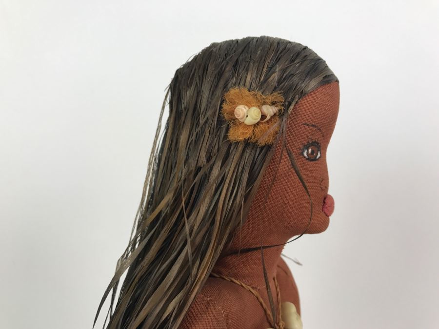 Vintage Large Hand Made Tahiti Doll With Fiji Catamaran Model [Photo 6]