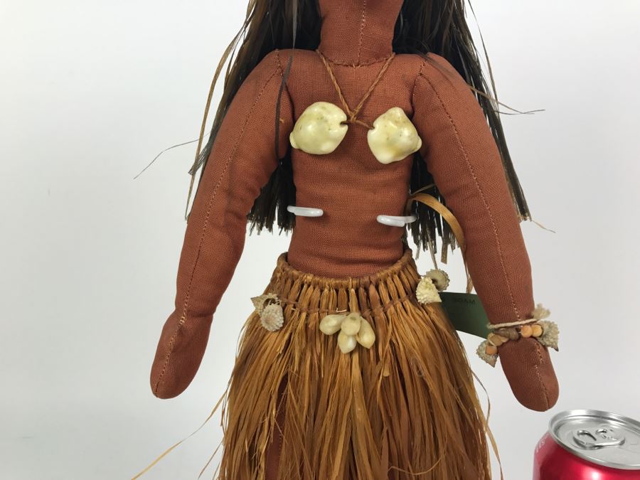 Vintage Large Hand Made Tahiti Doll With Fiji Catamaran Model [Photo 3]