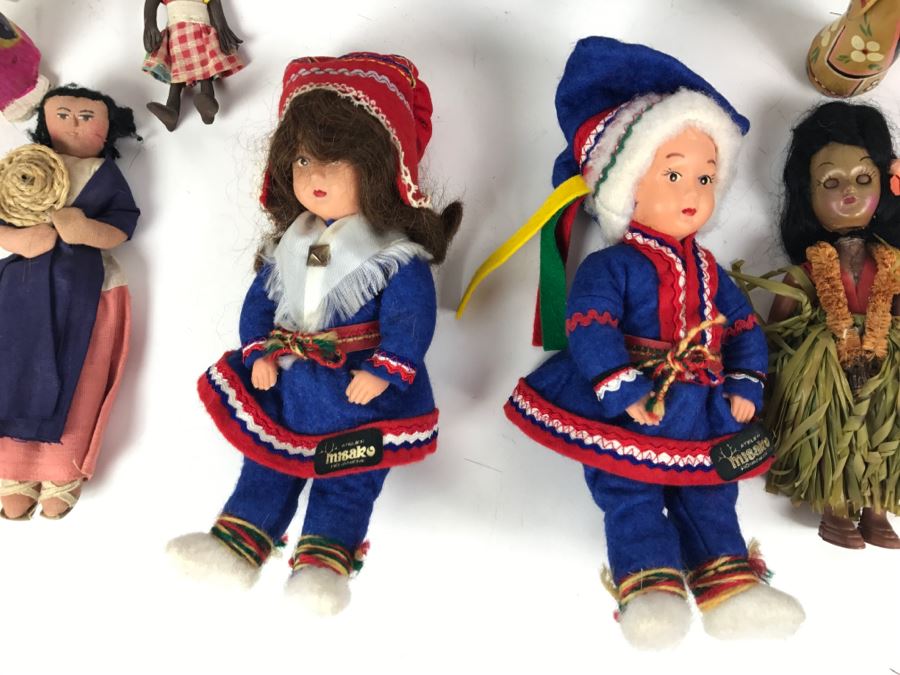 Collection Of Vintage International Dolls See All Photos