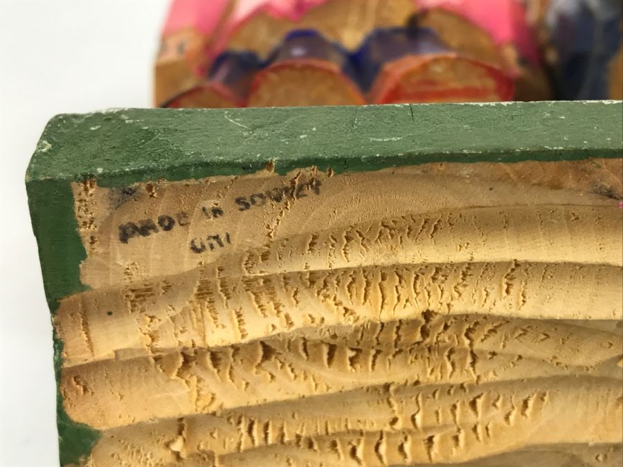 Pair Of Carved Wood Sculptures Made In Soviet Union [Photo 11]