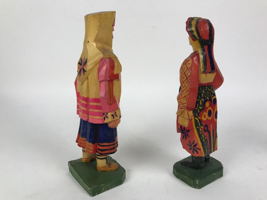 Pair Of Carved Wood Sculptures Made In Soviet Union [Photo 7]