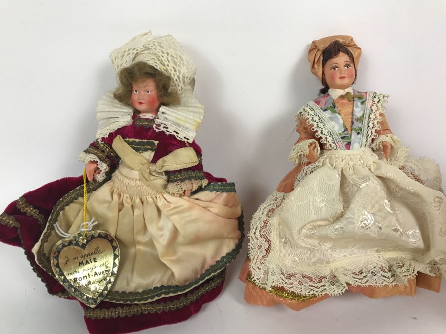 Pair Of Vintage Dolls Including A Le Minore Bretagne  [Photo 1]