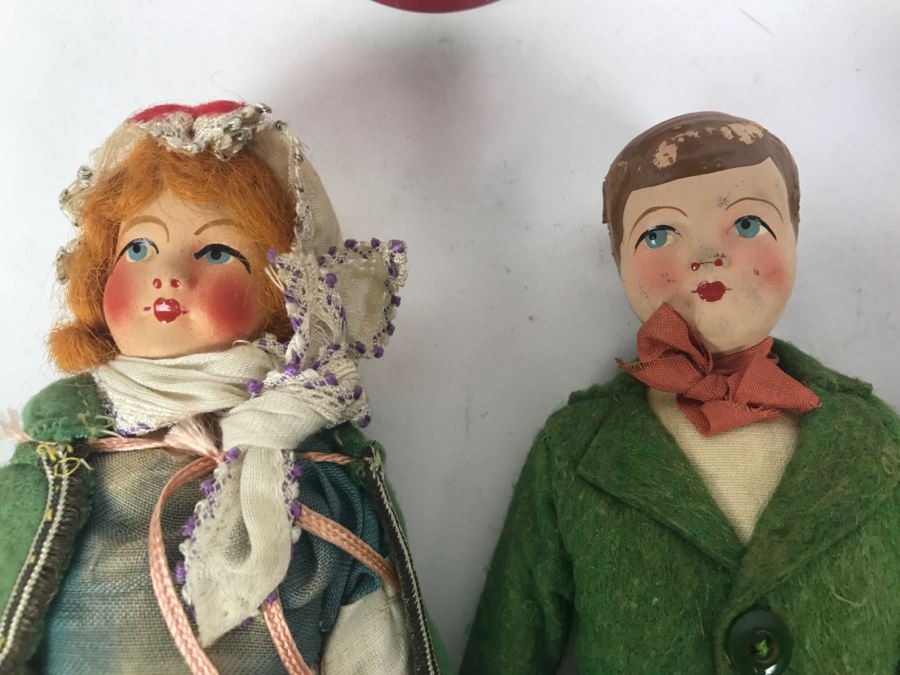 (6) Vintage International Dolls - SLIP Czechoslovakia, Trachten-Puppen, Italy [Photo 5]