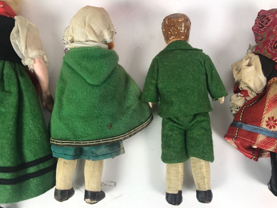 (6) Vintage International Dolls - SLIP Czechoslovakia, Trachten-Puppen, Italy [Photo 20]