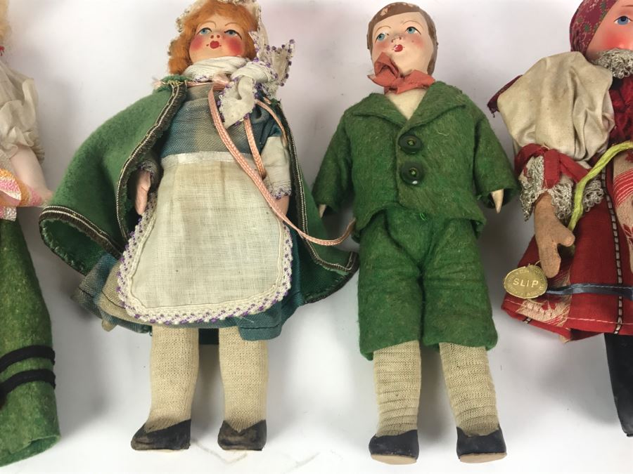 (6) Vintage International Dolls - SLIP Czechoslovakia, Trachten-Puppen, Italy [Photo 7]