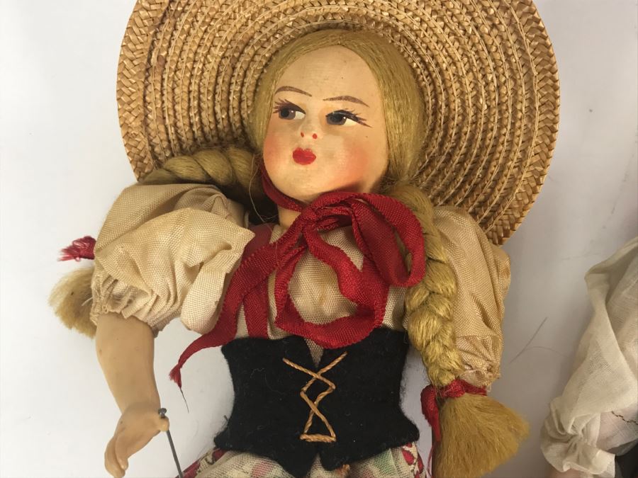(6) Vintage International Dolls - SLIP Czechoslovakia, Trachten-Puppen, Italy [Photo 12]