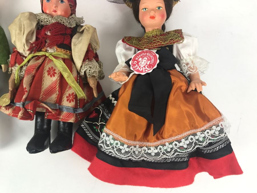 (6) Vintage International Dolls - SLIP Czechoslovakia, Trachten-Puppen, Italy [Photo 18]