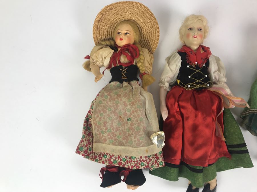 (6) Vintage International Dolls - SLIP Czechoslovakia, Trachten-Puppen, Italy [Photo 11]