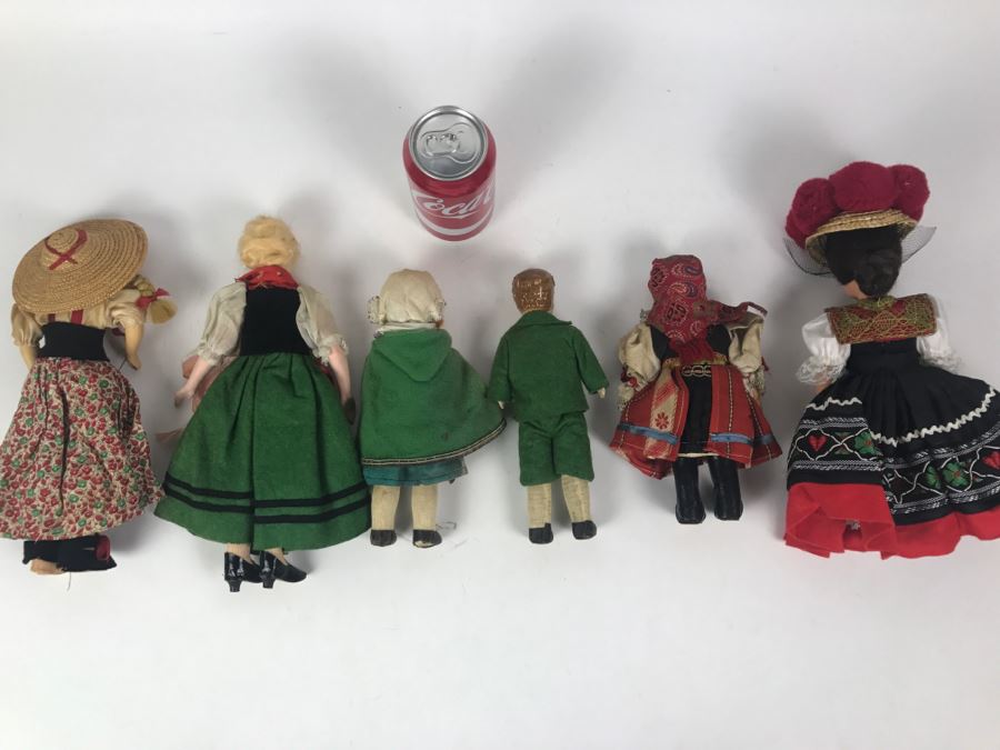 (6) Vintage International Dolls - SLIP Czechoslovakia, Trachten-Puppen, Italy [Photo 19]