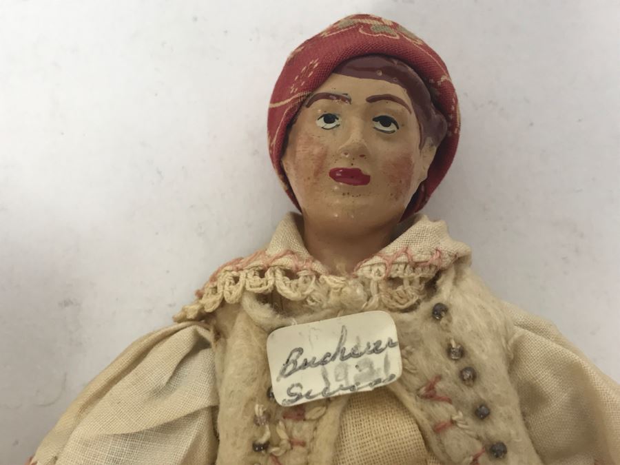 Pair Of Old 1921 Bucherer Highly Collectible Dolls Swiss Metal Bodies [Photo 2]