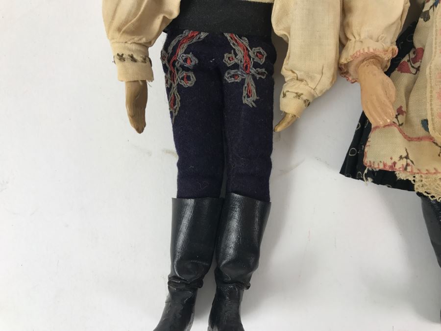 Pair Of Old 1921 Bucherer Highly Collectible Dolls Swiss Metal Bodies [Photo 10]