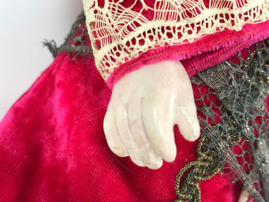 Gorgeous Vintage Doll Believed To Be ARMAND MARSEILLE Germany 3200 M3DEP? Leather Cloth Body And Detailed Sword And Costume [Photo 14]