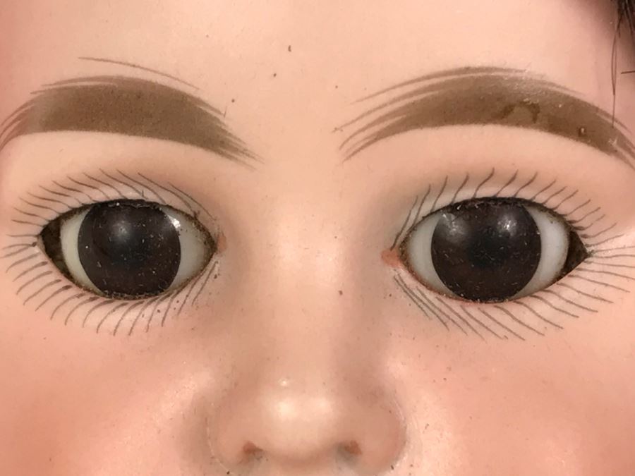 Gorgeous Vintage Doll Believed To Be ARMAND MARSEILLE Germany 3200 M3DEP? Leather Cloth Body And Detailed Sword And Costume [Photo 4]