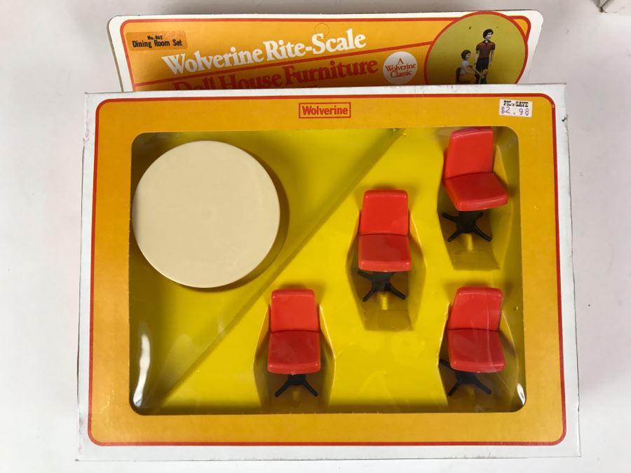 Set Of (5) Wolverine Rite-Scale Doll House Furniture Sets New In Packaging [Photo 2]