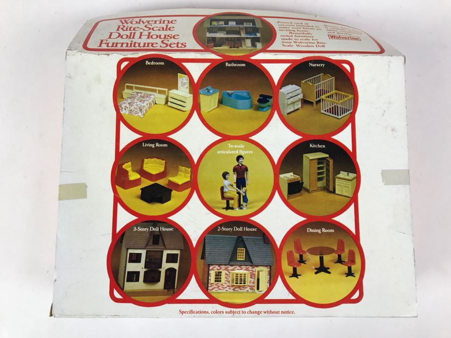 Set Of (5) Wolverine Rite-Scale Doll House Furniture Sets New In Packaging [Photo 12]