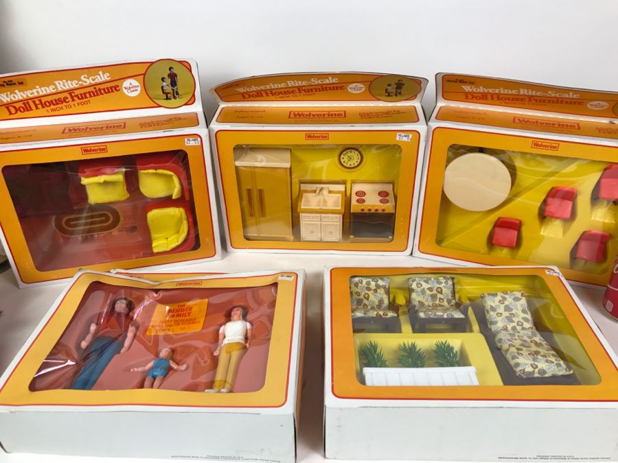 Set Of (5) Wolverine Rite-Scale Doll House Furniture Sets New In Packaging [Photo 1]