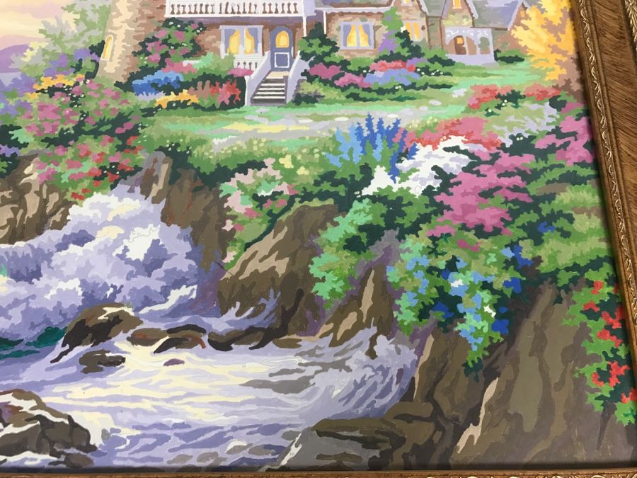 Vintage Paint By Number In Style Of Thomas Kinkade [Photo 5]