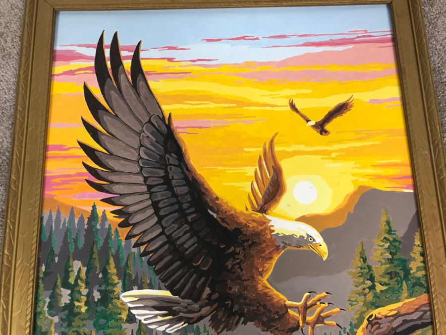 Vintage Paint By Number Bald Eagle [Photo 3]