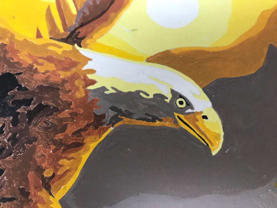 Vintage Paint By Number Bald Eagle [Photo 7]