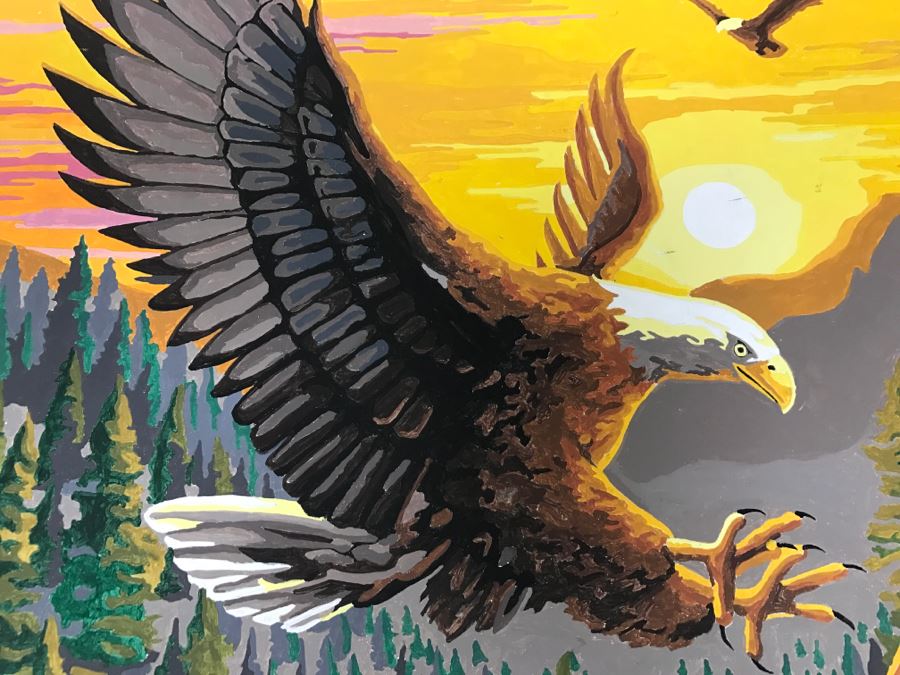 Vintage Paint By Number Bald Eagle [Photo 6]