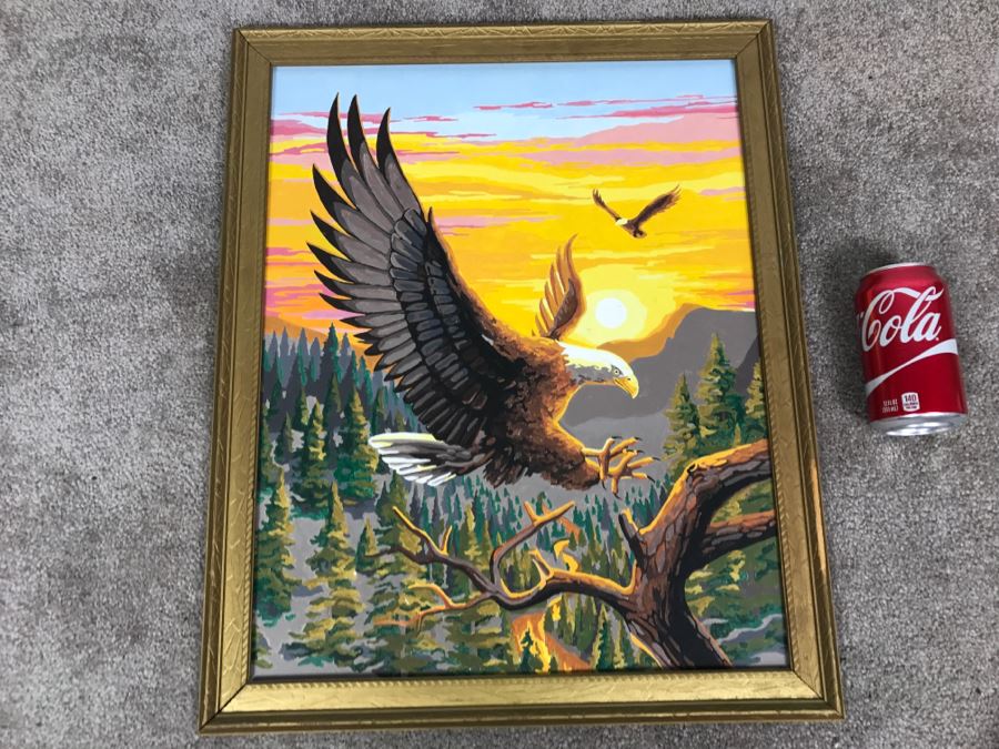 Vintage Paint By Number Bald Eagle [Photo 2]
