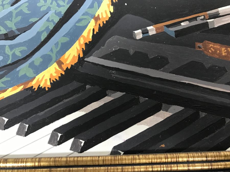 Vintage Paint By Number Violin, Piano And Candelabra [Photo 7]