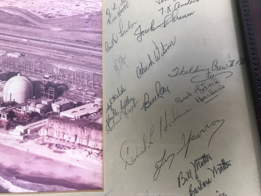 Vintage Photograph Of San Onofre Power Plant With Signatures Of San Onofre Employees [Photo 8]