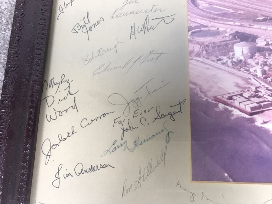 Vintage Photograph Of San Onofre Power Plant With Signatures Of San Onofre Employees [Photo 12]