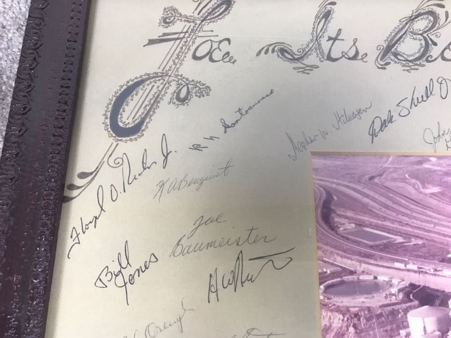 Vintage Photograph Of San Onofre Power Plant With Signatures Of San Onofre Employees [Photo 13]