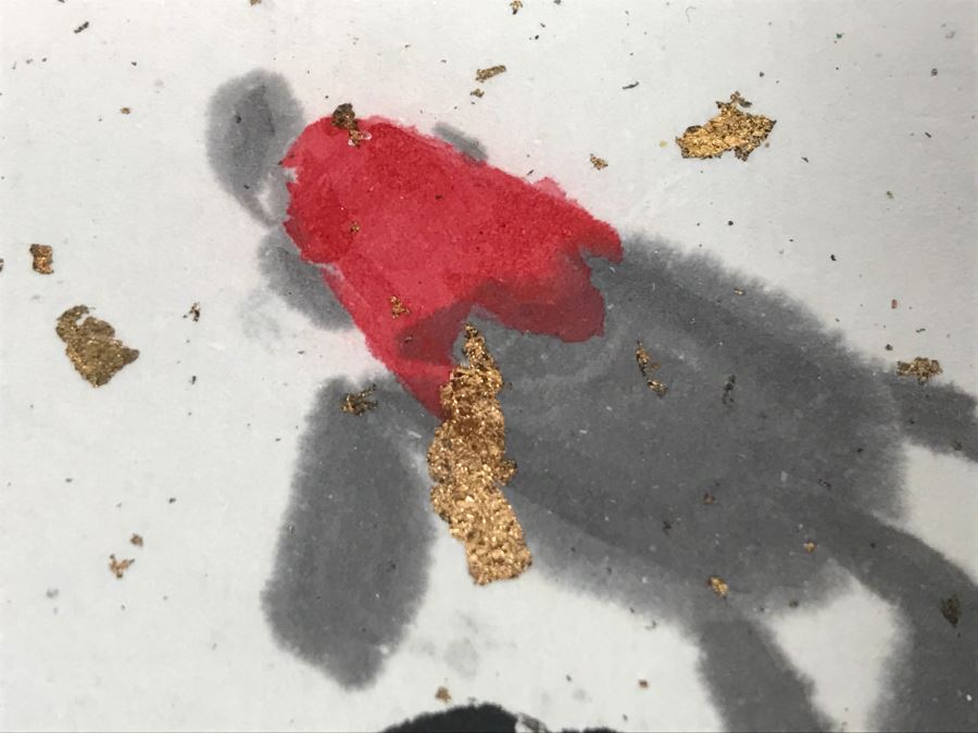 Contemporary Asian Scroll Painting Of Koi Fish [Photo 17]