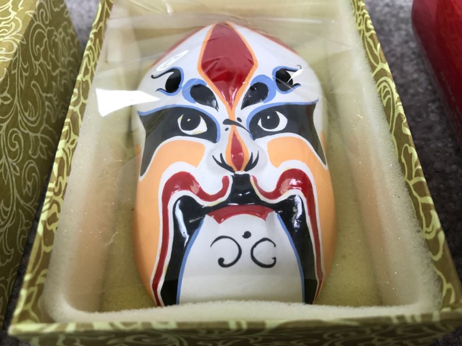 Chinese Opera Mask New In Original Box [Photo 4]