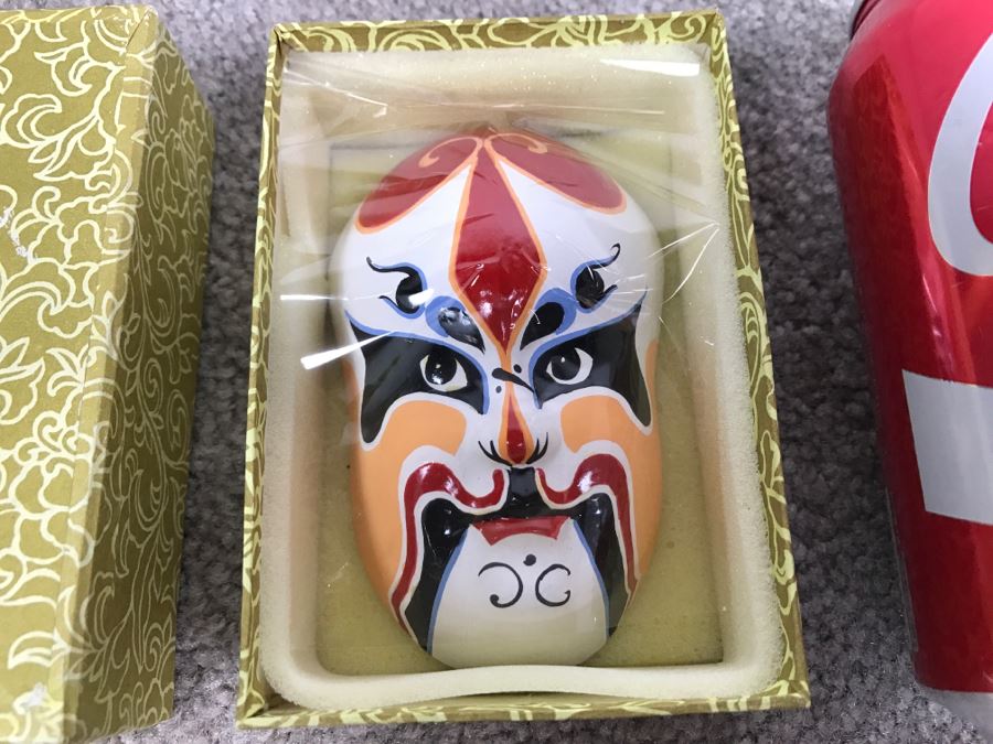 Chinese Opera Mask New In Original Box [Photo 3]