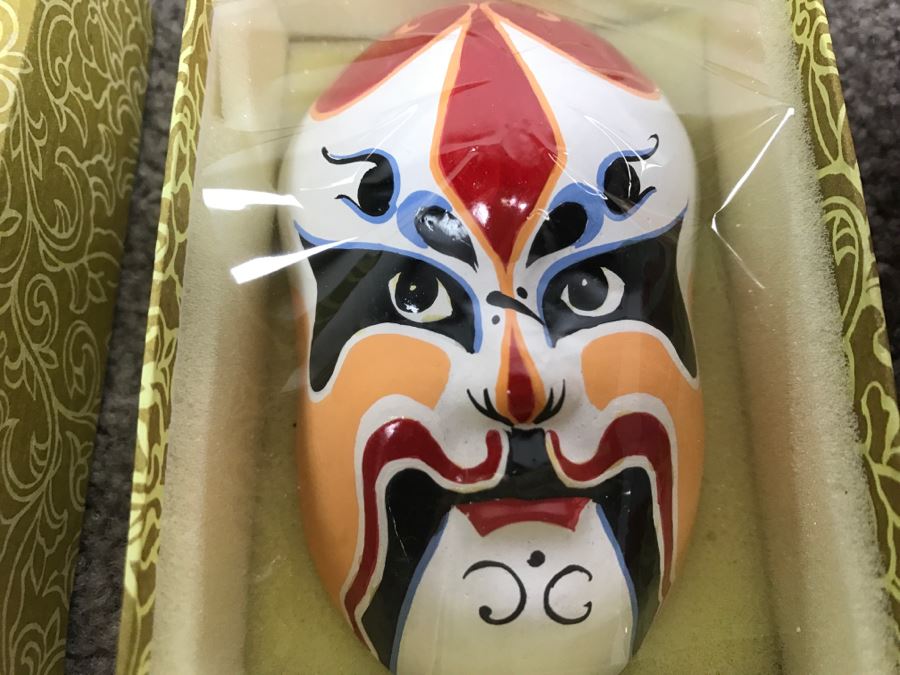 Chinese Opera Mask New In Original Box [Photo 5]