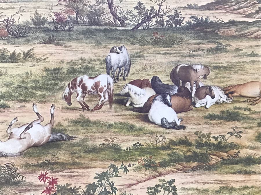 Scroll Print Of One Hundred Stallions By Lang Shih-ling (1688-1766) (Giuseppe Castiglione) Published By The National Palace Museum Taipei, Taiwan, Republic Of China In Original Box [Photo 15]