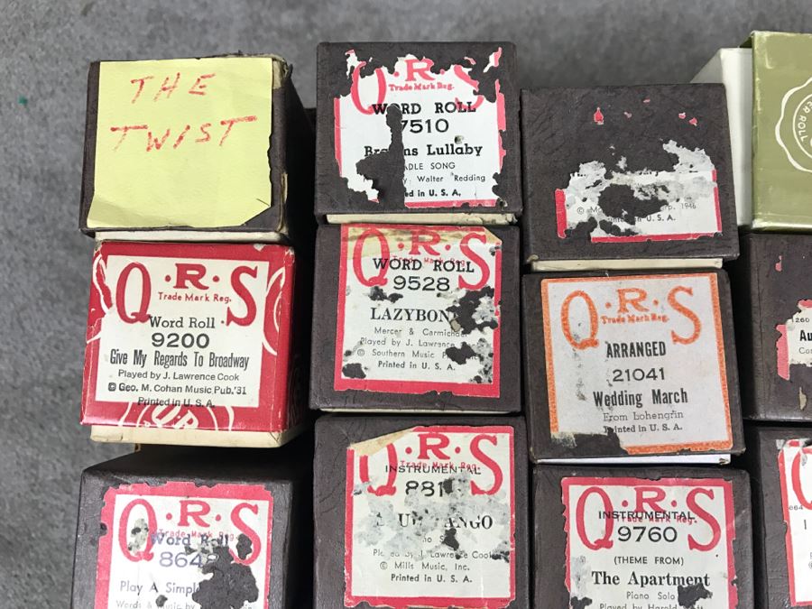 (2) Boxes Of Various Vintage Piano Rolls For Player Piano [Photo 3]