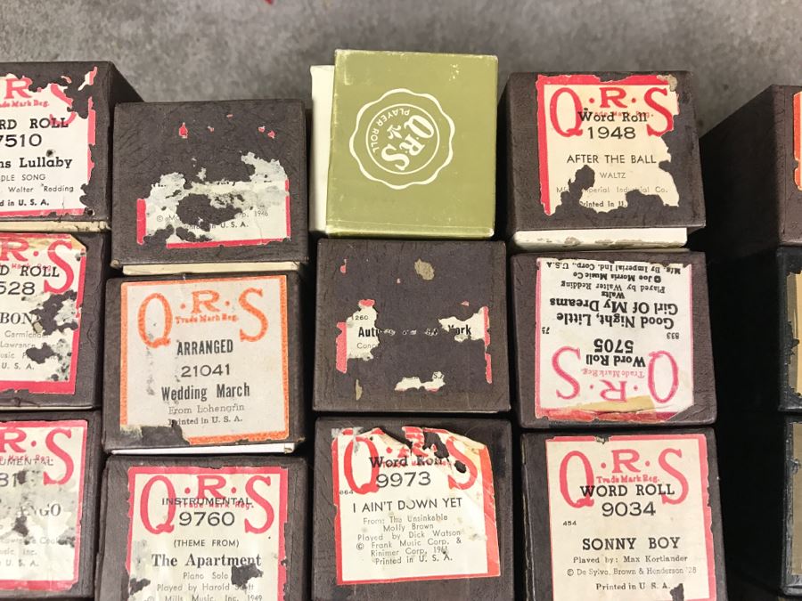 (2) Boxes Of Various Vintage Piano Rolls For Player Piano [Photo 4]