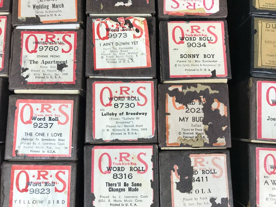 (2) Boxes Of Various Vintage Piano Rolls For Player Piano [Photo 6]