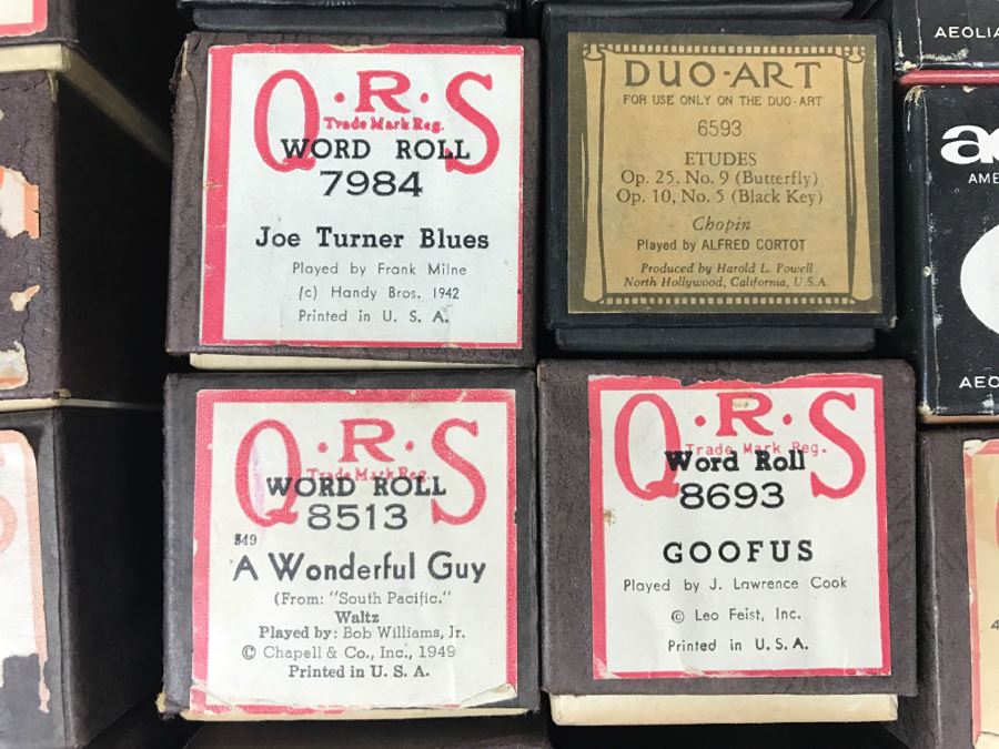 (2) Boxes Of Various Vintage Piano Rolls For Player Piano [Photo 13]